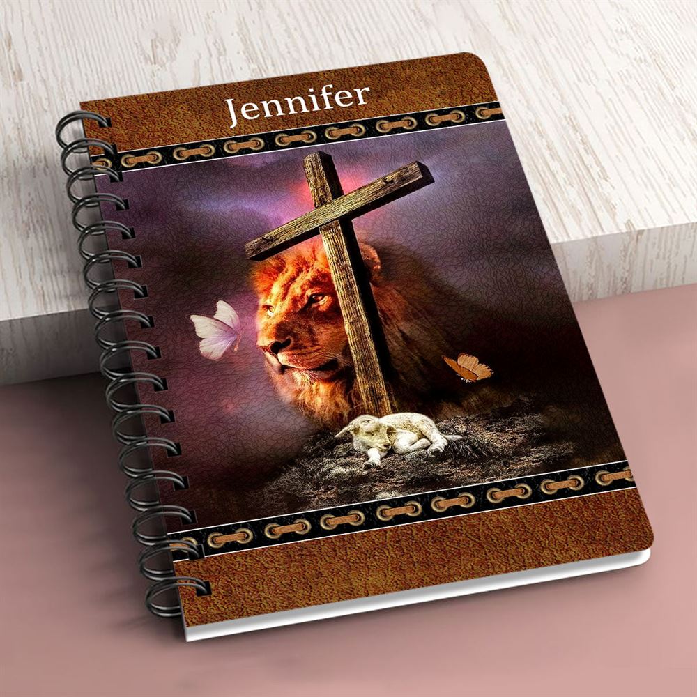 Personalized Spiral Journal Truly He Is My Rock And My Salvation, Religious Gifts For Christian