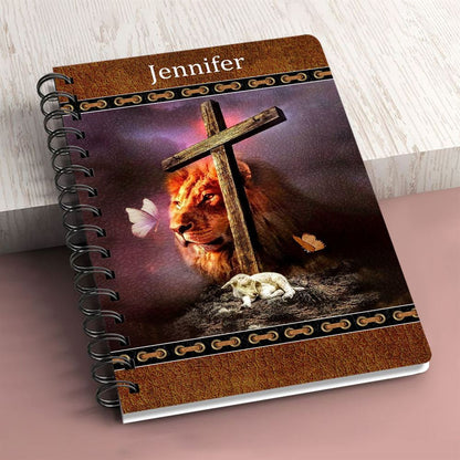 Personalized Spiral Journal Truly He Is My Rock And My Salvation, Religious Gifts For Christian