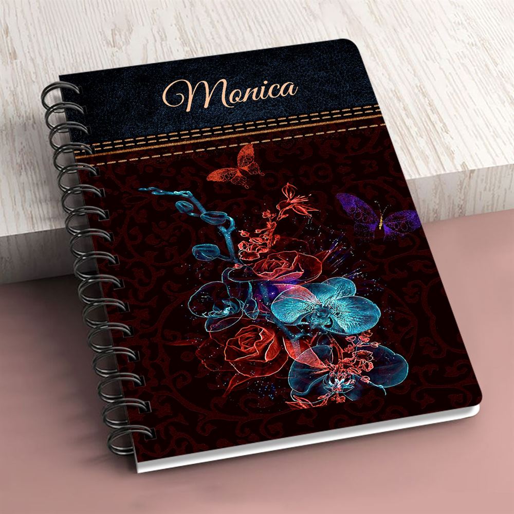 Personalized Spiral Journal We Know That In All Things God Works, Religious Gifts For Christian