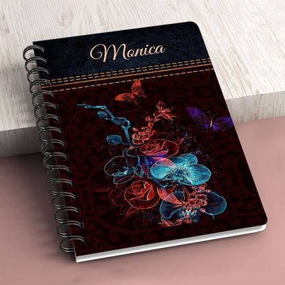 Personalized Spiral Journal We Know That In All Things God Works, Religious Gifts For Christian