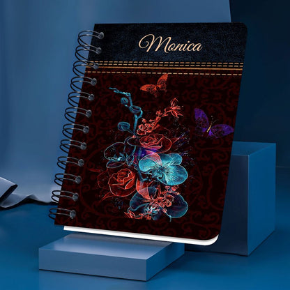 Personalized Spiral Journal We Know That In All Things God Works, Religious Gifts For Christian