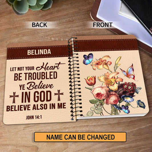 Personalized Spiral Journal You Believe In God, Inspiration Gifts For Christian People