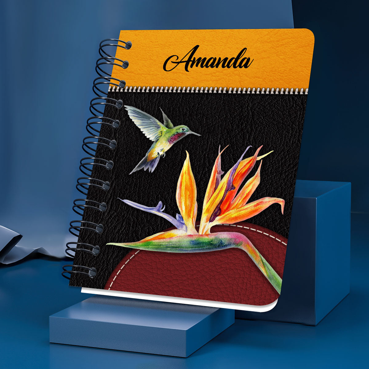 Personalized Spiral Journal You Shall Be A Crown Of Beauty In The Hand Of The Lord, Christian Art Gifts Journal