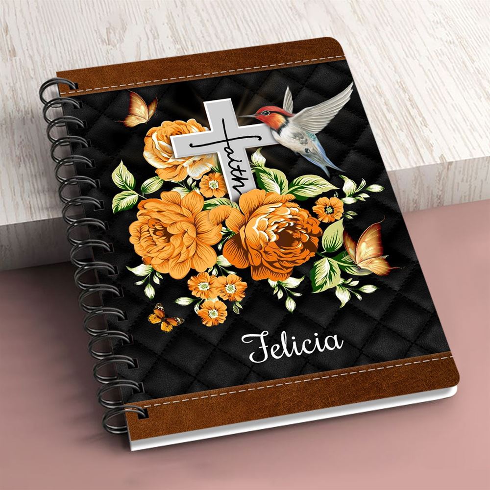 Personalized Spiral Notebook I Will Bless The Lord At All Times, Religious Spiral Notebooks