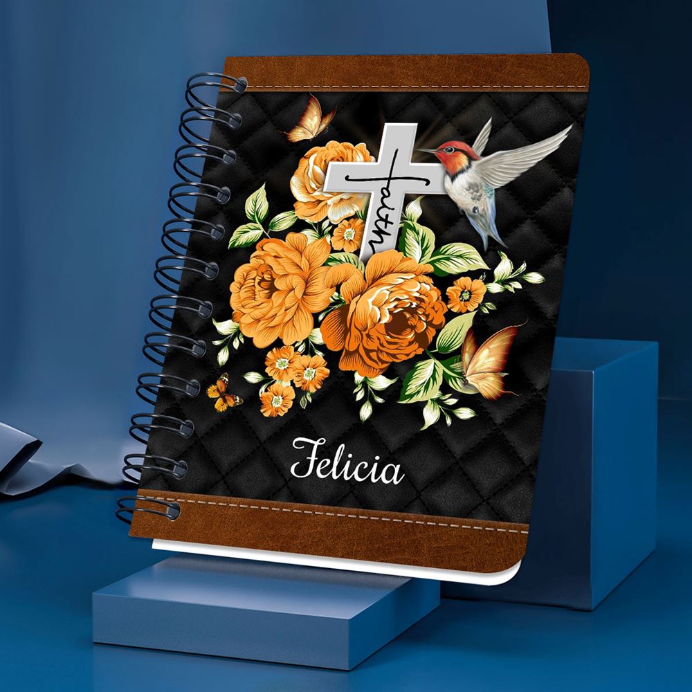 Personalized Spiral Notebook I Will Bless The Lord At All Times, Religious Spiral Notebooks