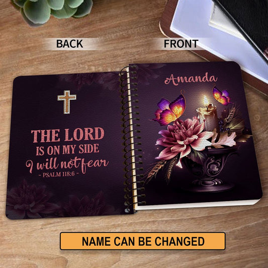 Personalized Spiral Notebook I Will Not Fear, Religious Spiral Notebooks