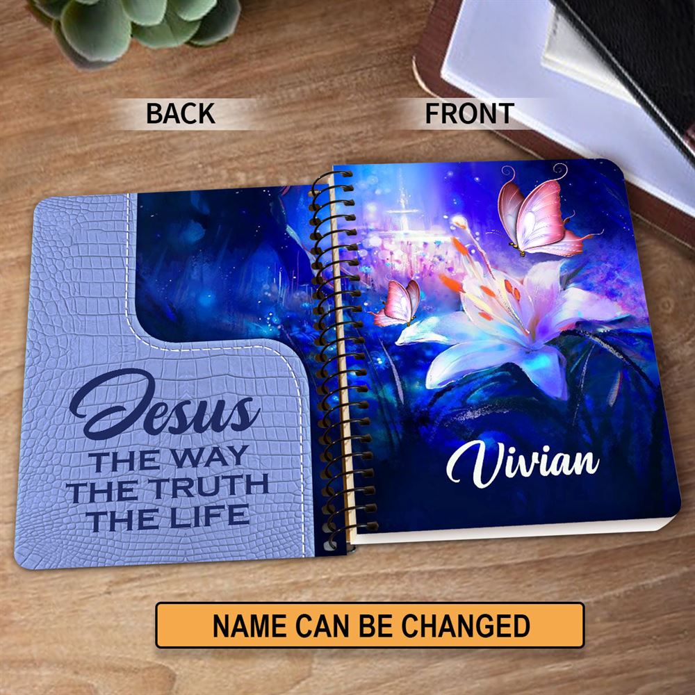 Personalized Spiral Notebook Jesus The Way The Truth The Life, Religious Spiral Notebooks