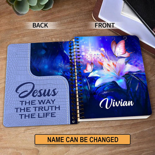 Personalized Spiral Notebook Jesus The Way The Truth The Life, Religious Spiral Notebooks