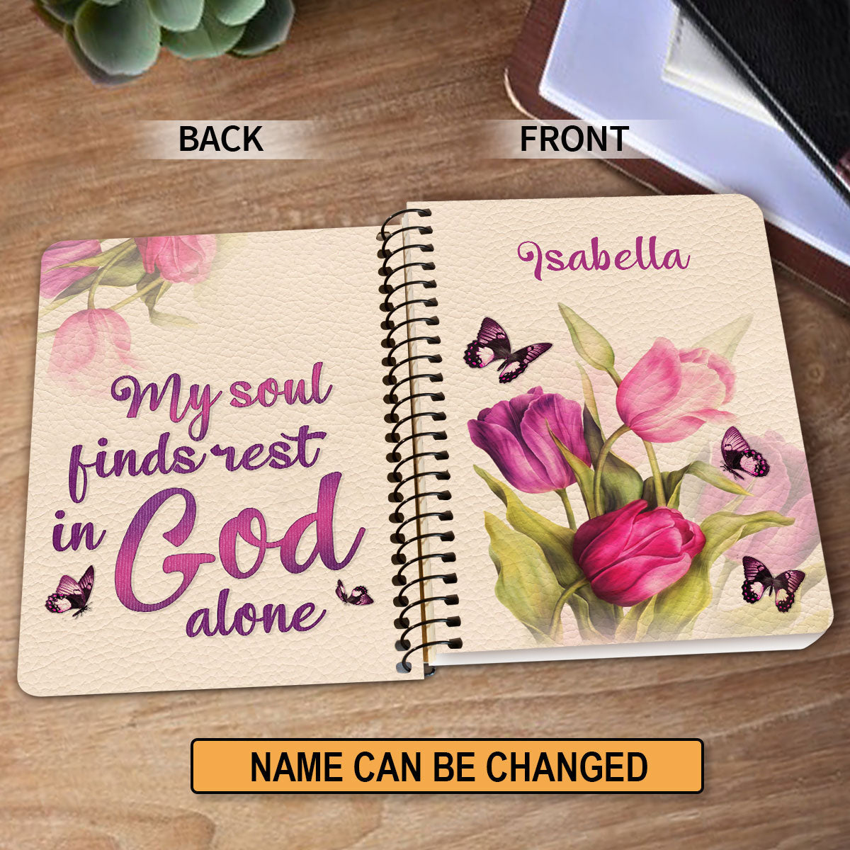 Personalized Spiral Notebook Scripture Gifts For Christian Friends Tul ...