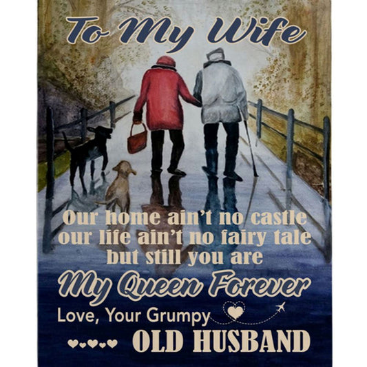Personalized To My Wife Husband I Love You Forever Always Want To Be Your Last Everything Gift Fleece Blanket, Home Decor
