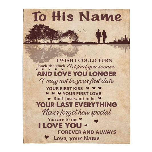 Personalized To My Wife Your Last Everything Love You Forever Always Gift Ideas From Husband Guitar Blanket, Home Decor