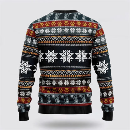 Pet Cat Sweater, Cat Keep It Classy For Christmas Ugly Christmas Sweater, Gift For Cat Love, Cat Crewneck Sweater, Winter Fashion