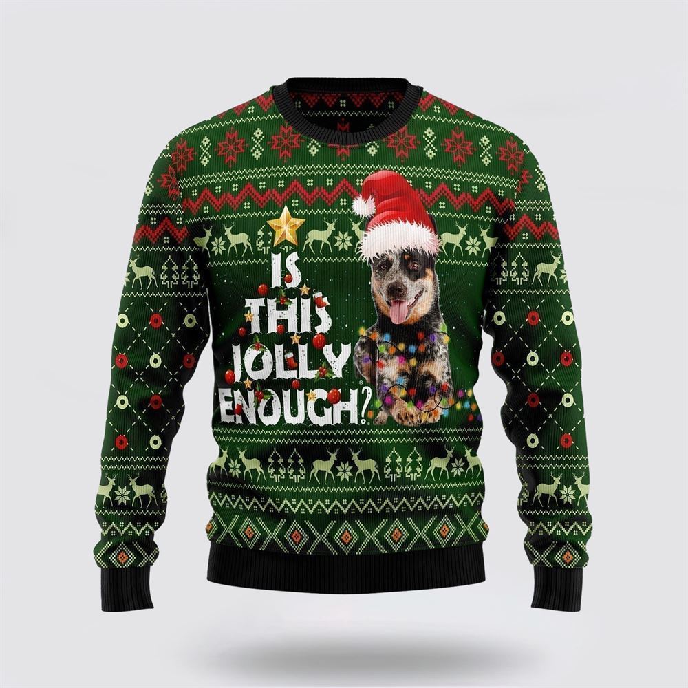 Pet Dog Sweater, Australian Cattle Dog JollyUgly Christmas Sweater, Gift For Dog Love, Winter Fashion