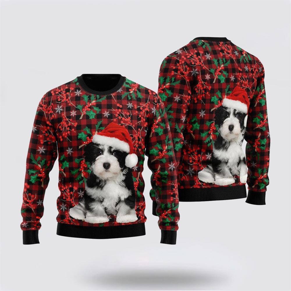 Pet Dog Sweater, Awesome Bichon HavaneseUgly Christmas Sweater, Gift For Dog Love, Winter Fashion