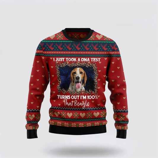 Pet Dog Sweater, Beagle Dog ChristmasUgly Christmas Sweater, Gift For Dog Love, Winter Fashion