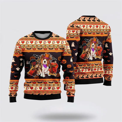 Pet Dog Sweater, Beagle Dog HalloweenUgly Christmas Sweater, Gift For Dog Love, Winter Fashion