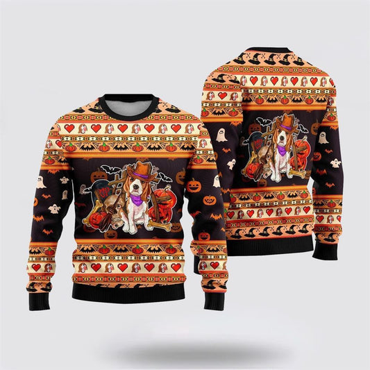 Pet Dog Sweater, Beagle Dog HalloweenUgly Christmas Sweater, Gift For Dog Love, Winter Fashion