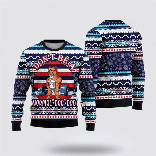Pet Dog Sweater, Bull Dog DeadliftUgly Christmas Sweater, Gift For Dog Love, Winter Fashion