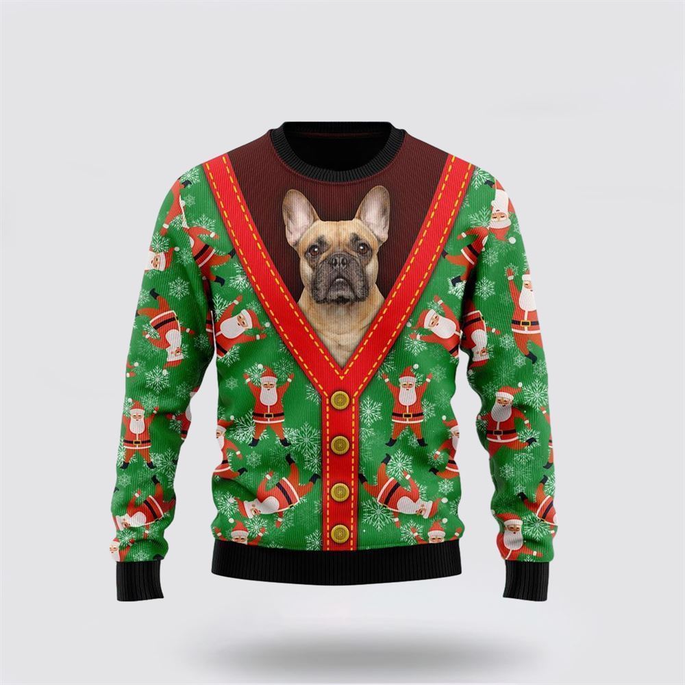 Pet Dog Sweater, Bulldog 2Ugly Christmas Sweater, Gift For Dog Love, Winter Fashion