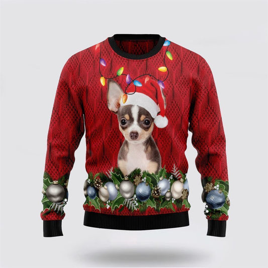 Pet Dog Sweater, Chihuahua Christmas Beauty UglyUgly Christmas Sweater, Gift For Dog Love, Winter Fashion