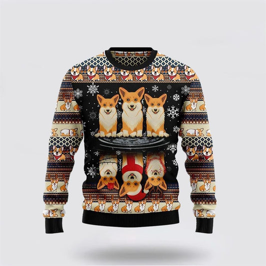 Pet Dog Sweater, Corgi Dog ChristmasUgly Christmas Sweater, Gift For Dog Love, Winter Fashion