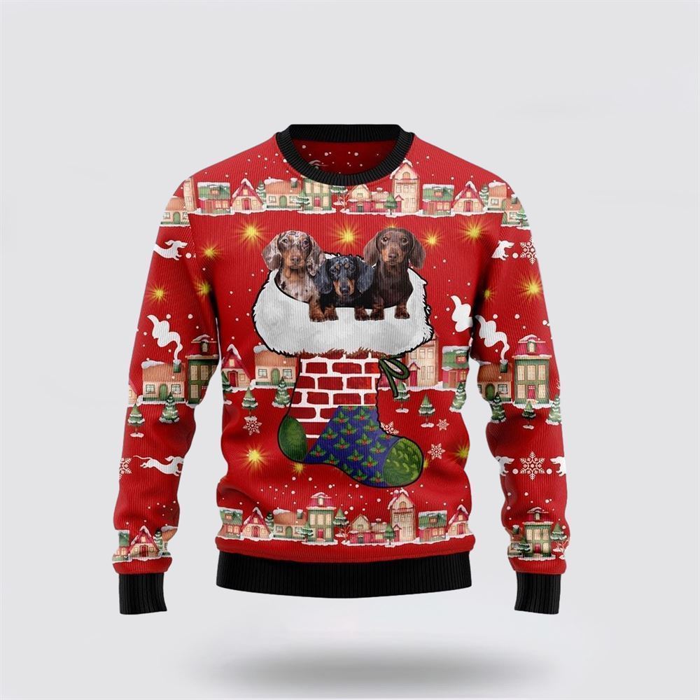 Pet Dog Sweater, Dachshund Dog Light UpUgly Christmas Sweater, Gift For Dog Love, Winter Fashion