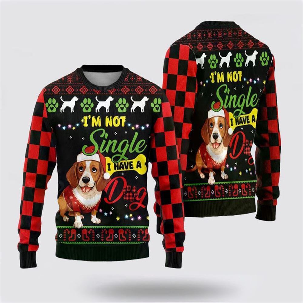 Pet Dog Sweater, Funny Beagle DogUgly Christmas Sweater, Gift For Dog Love, Winter Fashion