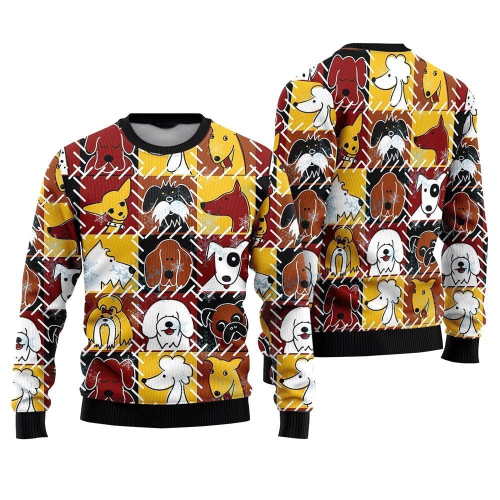 Pet Dog Sweater, Funny Dog Sad Face ChristmasUgly Christmas Sweater, Gift For Dog Love, Winter Fashion