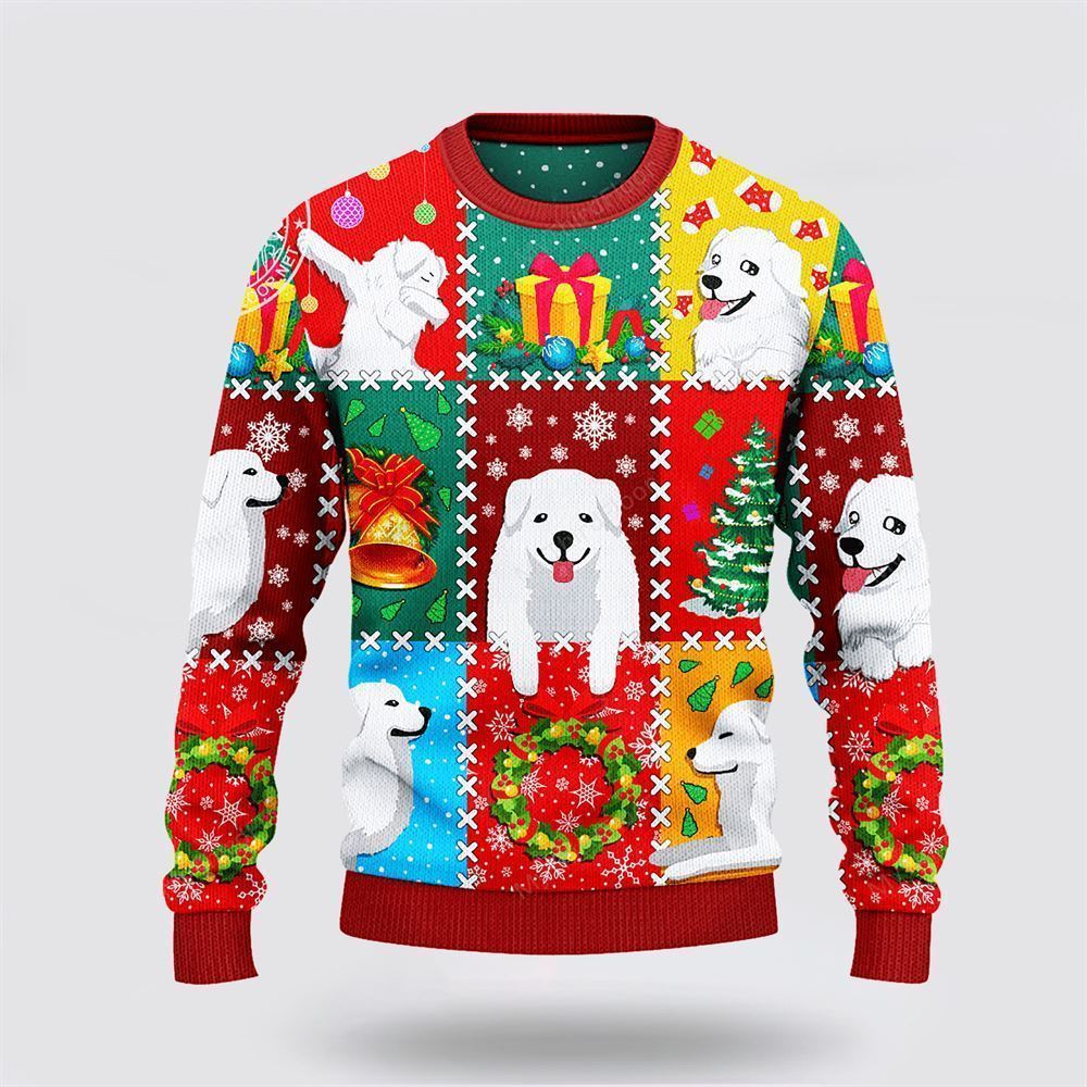 Pet Dog Sweater, Great Pyrenees Dog Lovers Christmas Wishes All OverUgly Christmas Sweater, Gift For Dog Love, Winter Fashion