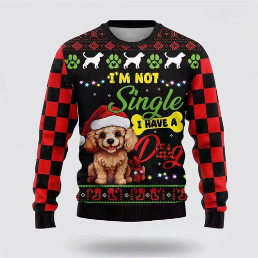 Pet Dog Sweater, Happy Poodle DogUgly Christmas Sweater, Gift For Dog Love, Winter Fashion