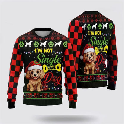 Pet Dog Sweater, Happy Poodle DogUgly Christmas Sweater, Gift For Dog Love, Winter Fashion