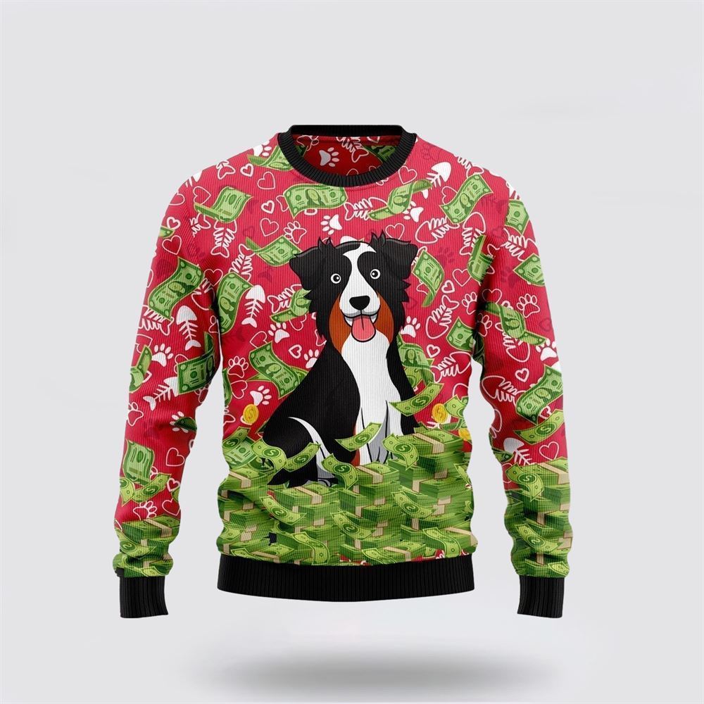 Pet Dog Sweater, I Work Hard So That My Dog Can Have A Better LifeUgly Christmas Sweater, Gift For Dog Love, Winter Fashion