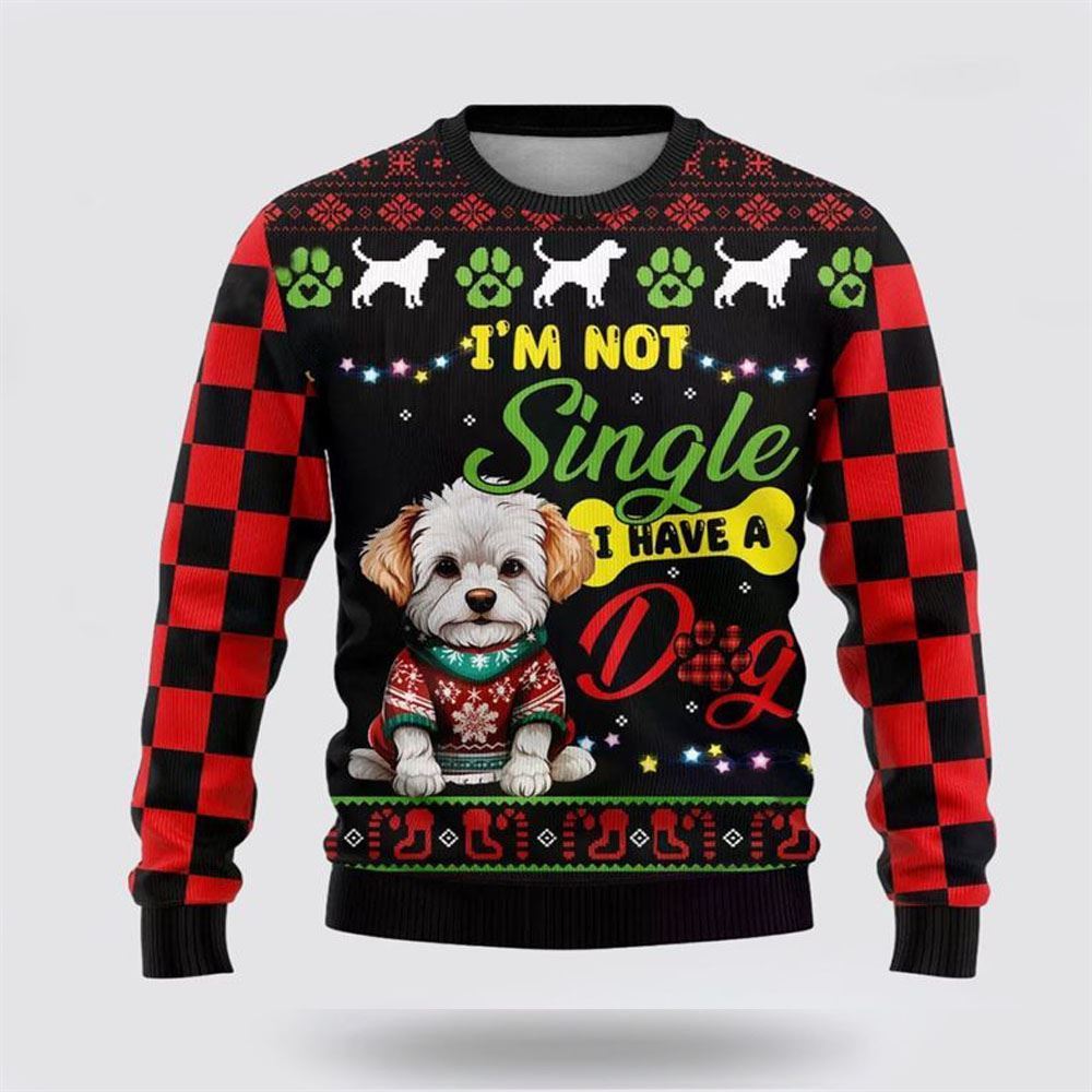 Pet Dog Sweater, Xmas Maltese DogUgly Christmas Sweater, Gift For Dog Love, Winter Fashion