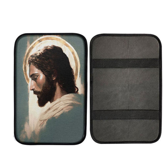 Picture Of Jesus Car Center Console Cover, Christian Car Interior Accessories