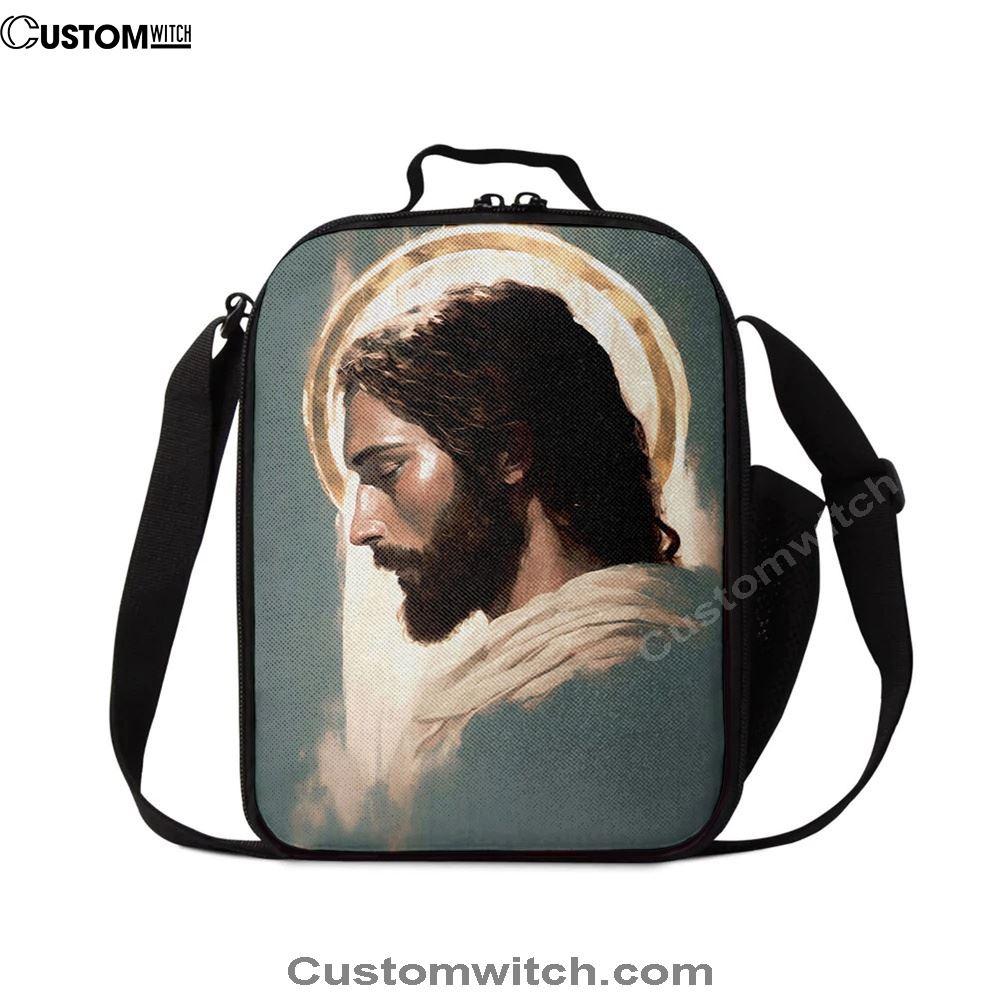 Picture Of Jesus Lunch Bag - Jesus Art, Bible Verse Lunch Bag For Men And Women