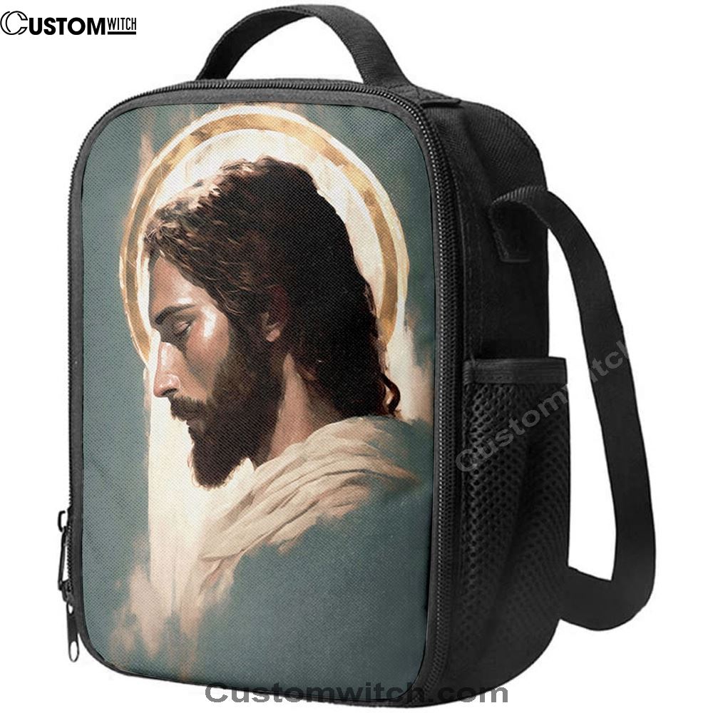 Picture Of Jesus Lunch Bag - Jesus Art, Bible Verse Lunch Bag For Men And Women