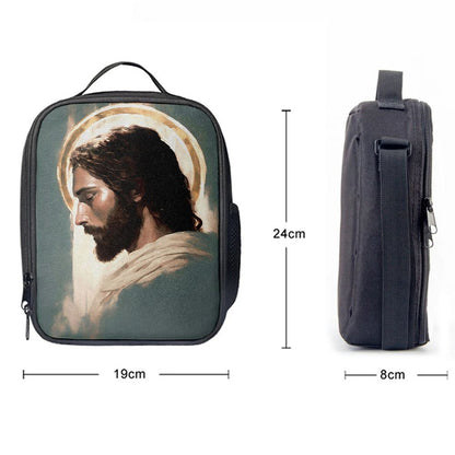 Picture Of Jesus Lunch Bag - Jesus Art, Bible Verse Lunch Bag For Men And Women