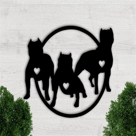 Pit Bull Metal Metal Sign, Anniversary Gift, Dog Wall Decor, Dog Wall Art, Home Decor Sign