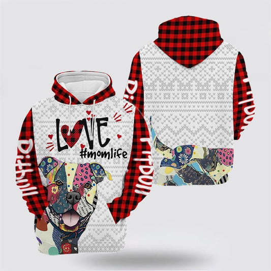 Pitbull Patch Christmas All Over Print 3D Hoodie For Men & Women, Christmas Dog Hoodie, Christmas Hoodie Cute, Christmas Gift