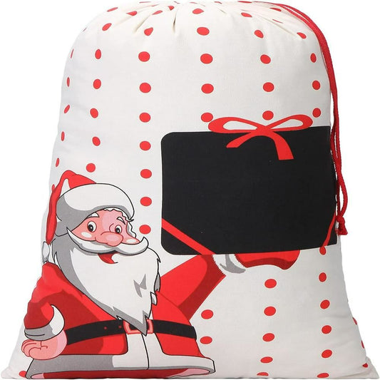 Polk Dot Santa Christmas Sacks, Gift For Chidren, Christmas Bag Gift, Christmas Gift 2023