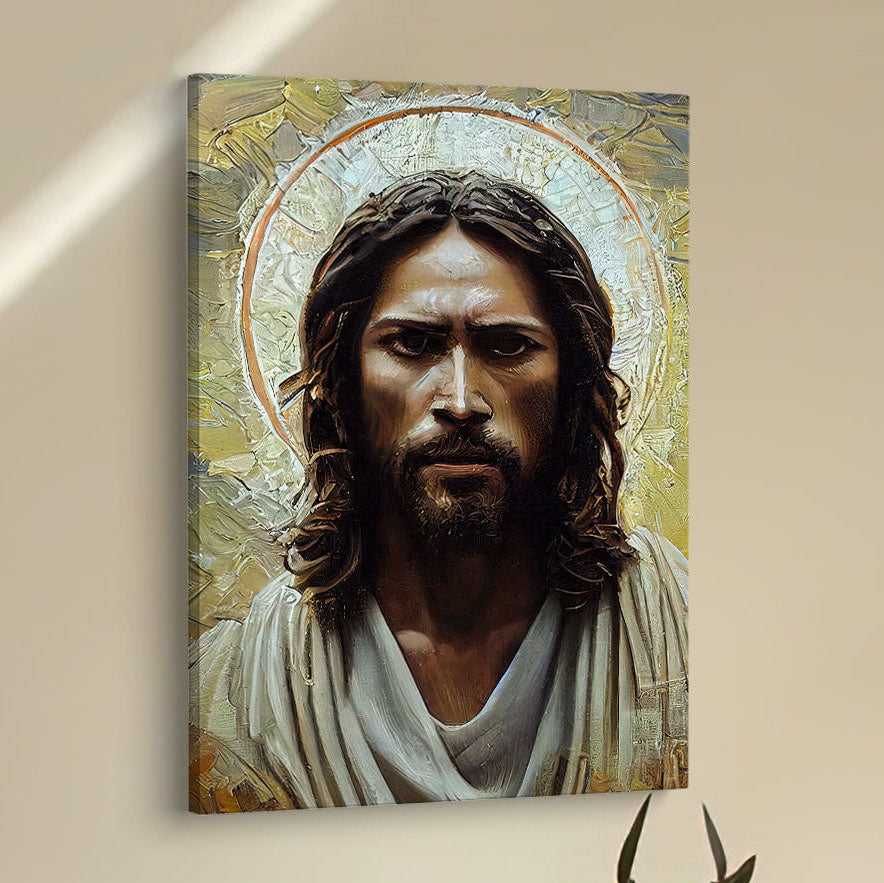 Portrait Of Jesus Christ Canvas Pictures - Jesus Art Prints - Jesus Art - Christian Home Decor