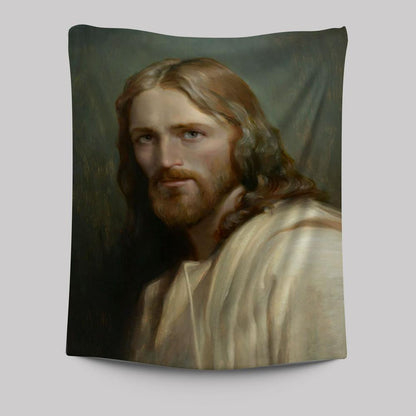 Portrait Of Jesus Christ Man Of Galilee Tapestry Pictures - Christian Wall Art - Jesus Tapestry Art