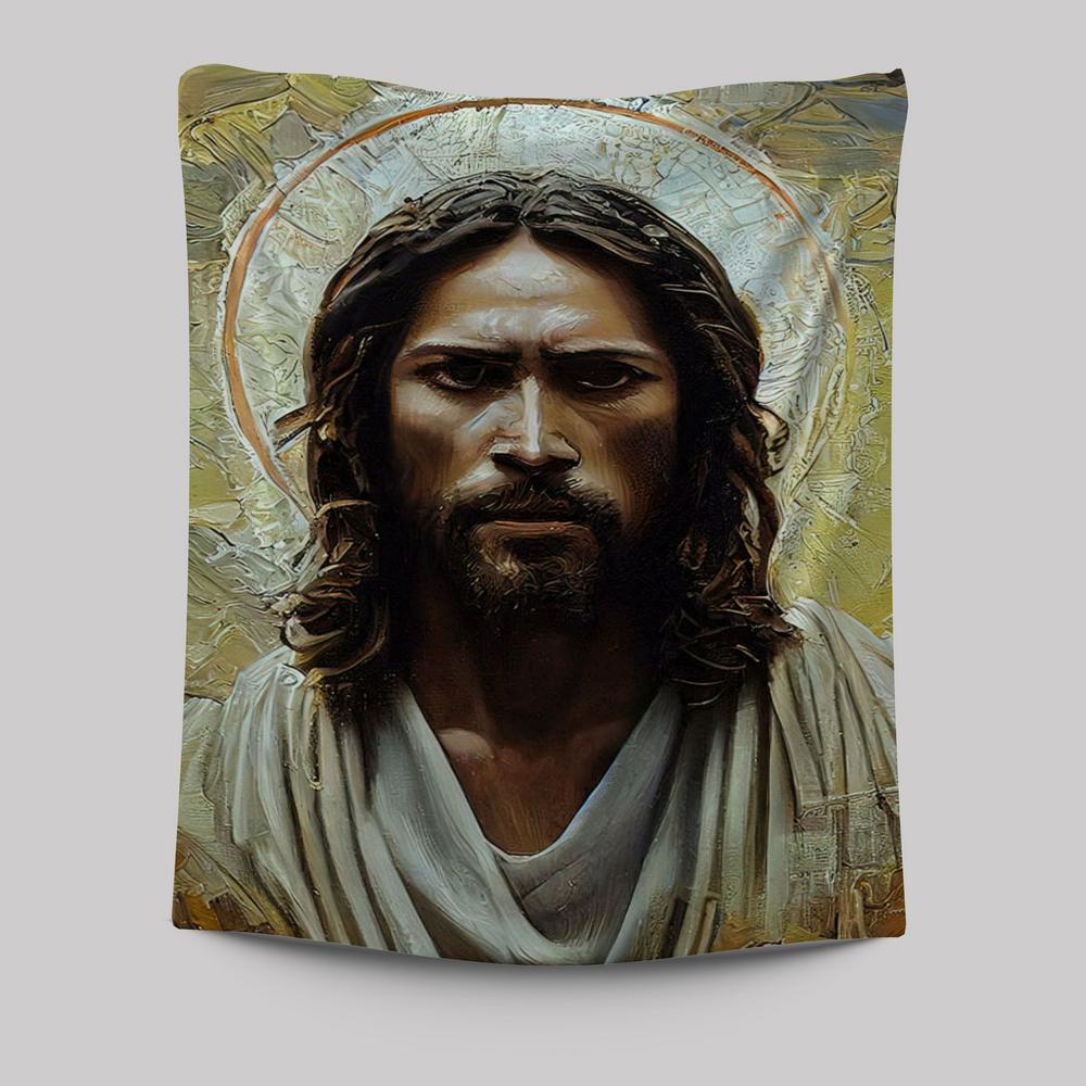 Portrait Of Jesus Christ Tapestry Pictures - Jesus Art Prints - Jesus Art -  Christian Indoor Wall Tapestries