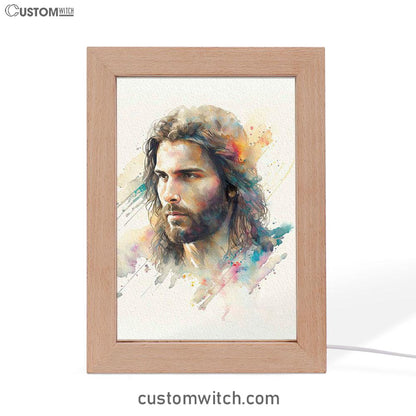 Portrait Of Jesus Frame Lamp Pictures - Jesus Art Prints - Jesus Art - Christian Home Decor