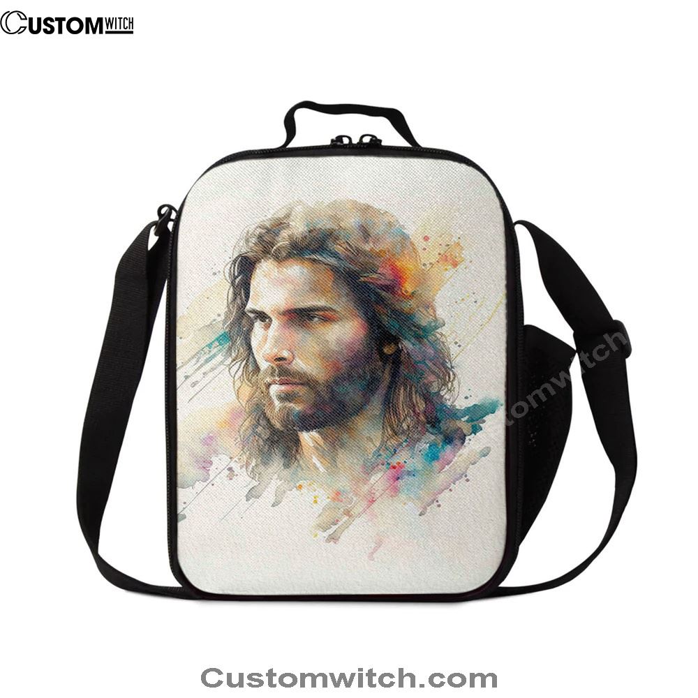 Portrait Of Jesus Lunch Bag - Jesus Art, Bible Verse Lunch Bag For Men And Women
