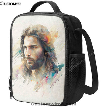 Portrait Of Jesus Lunch Bag - Jesus Art, Bible Verse Lunch Bag For Men And Women