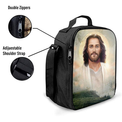 Portrait Of Jesus Lunch Bag, Bible Verse Lunch Bag For Men And Women