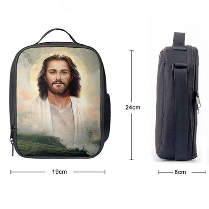 Portrait Of Jesus Lunch Bag, Bible Verse Lunch Bag For Men And Women