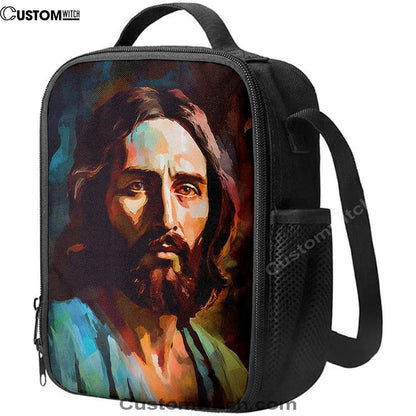 Portrait Of Jesus Lunch Bags, Bible Verse Lunch Bag For Men And Women