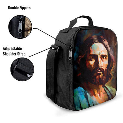 Portrait Of Jesus Lunch Bags, Bible Verse Lunch Bag For Men And Women